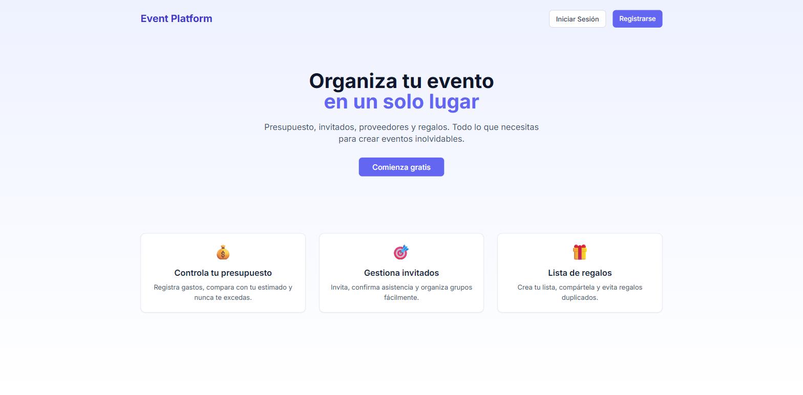 Eventito en producción